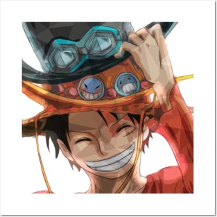 One Piece Luffy Posters and Art